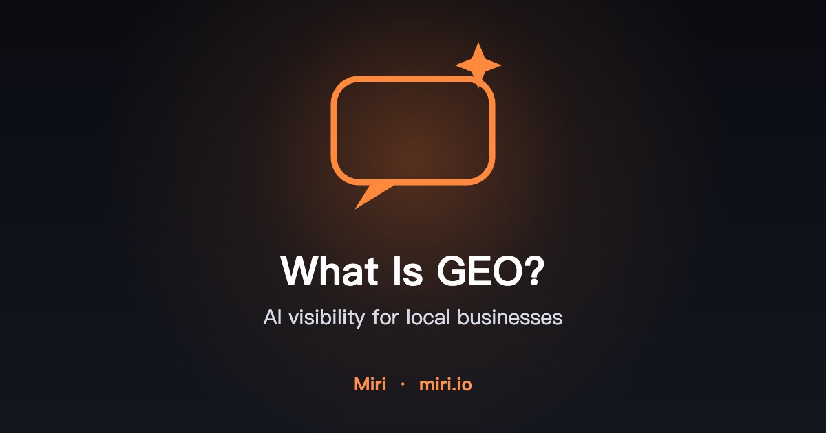 Illustration: what is GEO (Generative Engine Optimization) for local businesses