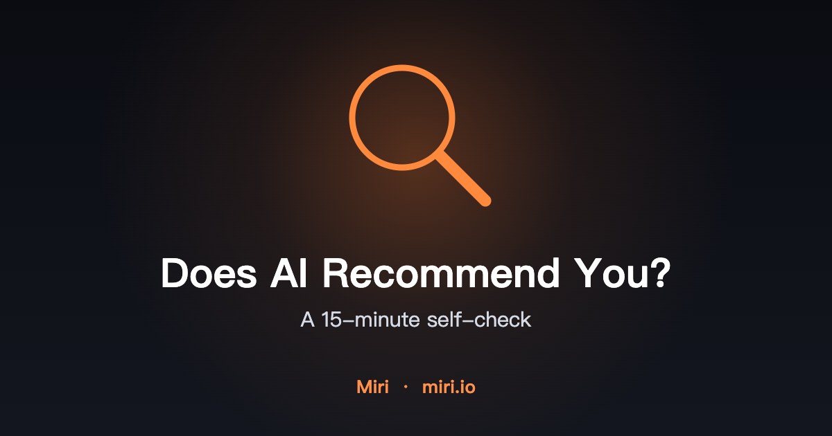 Illustration: checking whether AI recommends your business